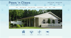 Desktop Screenshot of pawsnclawspetresort.com